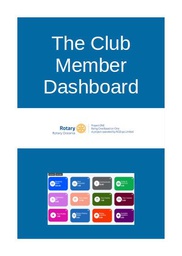 [PROJECT1 - DEV - DONATE] The Club Member Dashboard Project